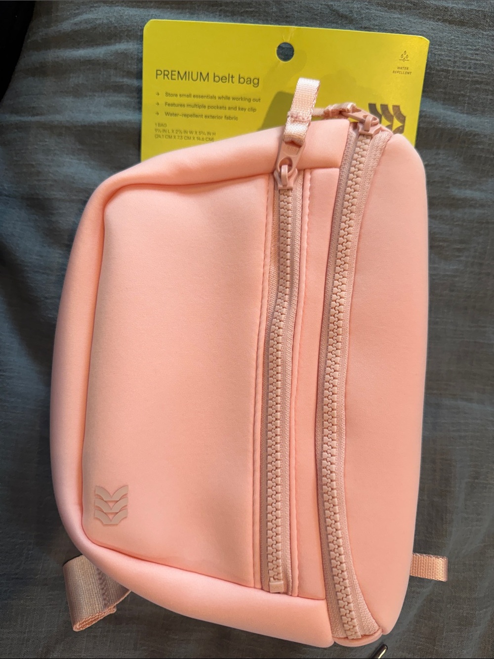 all in motion Peach Crossbody Belt Bag